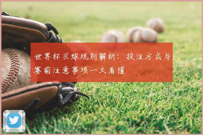 世界杯买球规则解析：投注方式与赛前注意事项一文看懂